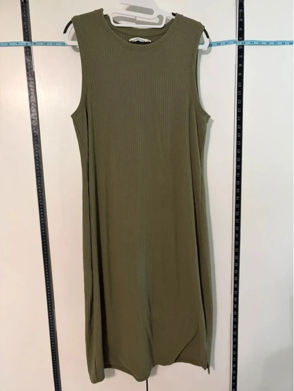 Ribbed Tank Abercrombie & Fitch Women’s Dress Size XL Olive Green Sleeveless